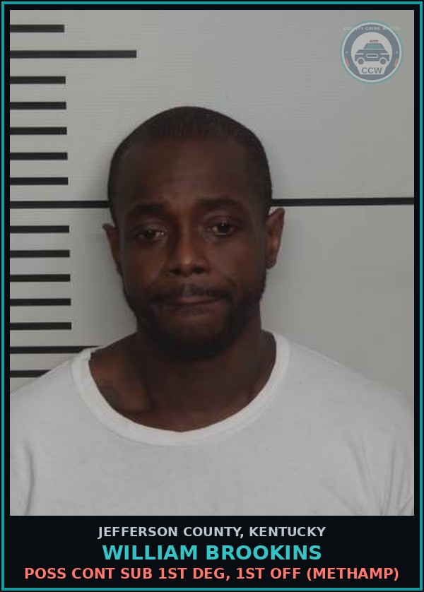 Booking mugshot of William Brookins in Jefferson County