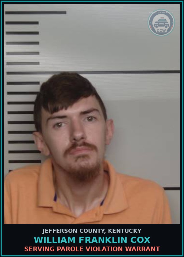 Booking mugshot of William Franklin Cox in Jefferson County