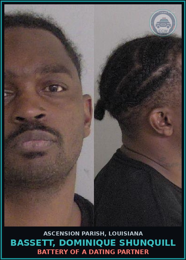 Booking mugshot of Bassett, Dominique Shunquill in Ascension Parish