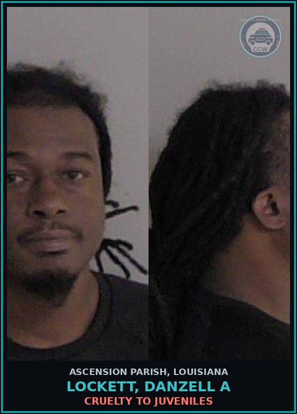 Booking mugshot of Lockett, Danzell A in Ascension Parish