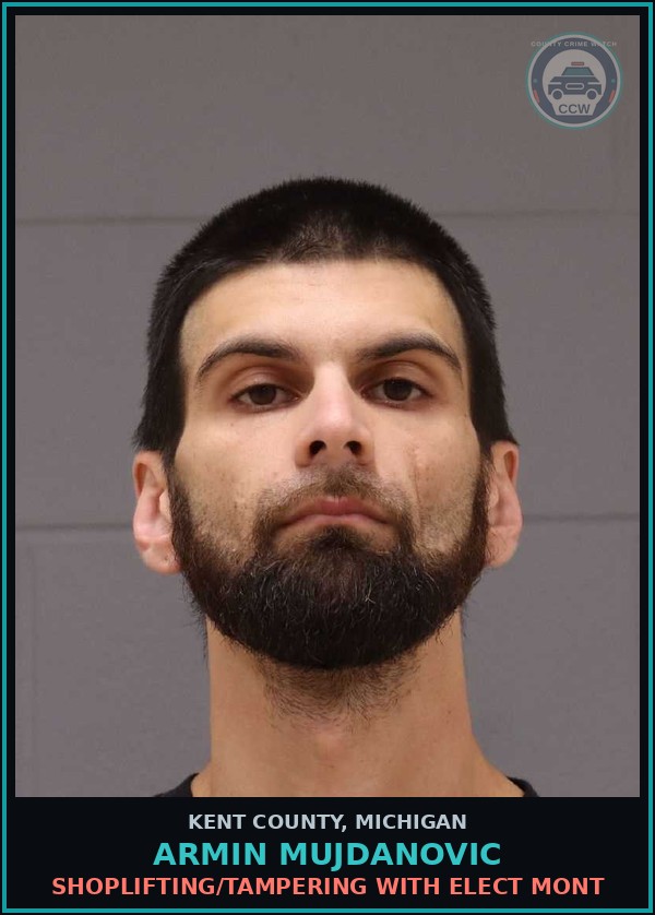 Booking mugshot of Armin Mujdanovic in Kent County