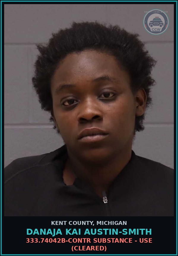 Booking mugshot of Danaja Kai Austin-Smith in Kent County