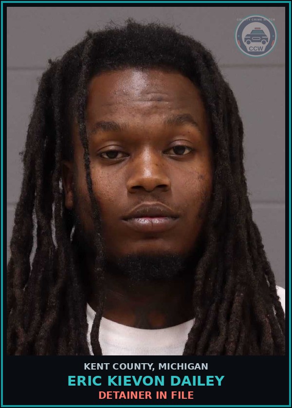 Booking mugshot of Eric Kievon Dailey in Kent County