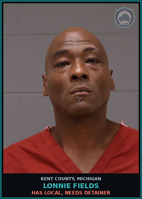 Booking mugshot of Lonnie Fields in Kent County