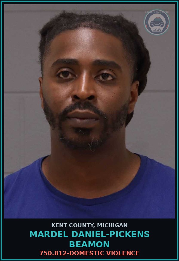 Booking mugshot of Mardel Daniel-Pickens Beamon in Kent County