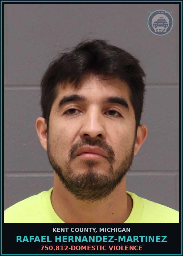 Booking mugshot of Rafael Hernandez-Martinez in Kent County