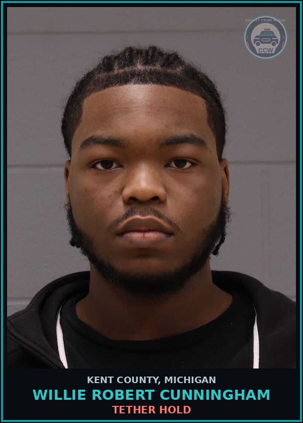 Booking mugshot of Willie Robert Cunningham in Kent County