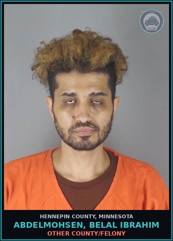 Booking mugshot of ABDELMOHSEN, BELAL IBRAHIM in Hennepin County
