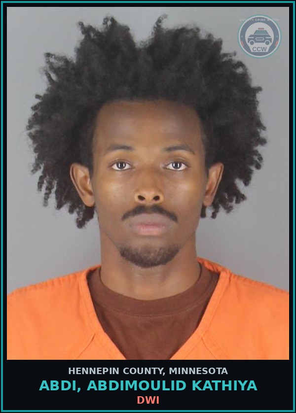 Booking mugshot of ABDI, ABDIMOULID KATHIYA in Hennepin County