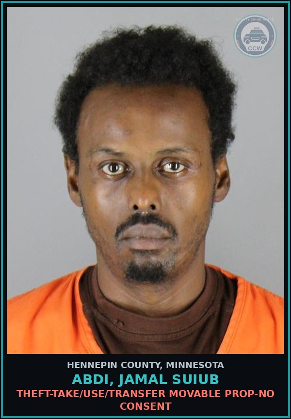 Booking mugshot of ABDI, JAMAL SUIUB in Hennepin County