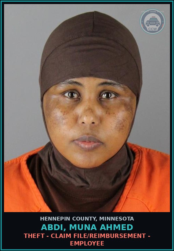 Booking mugshot of ABDI, MUNA AHMED in Hennepin County