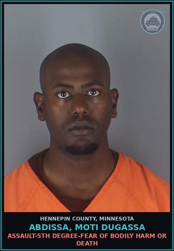 Booking mugshot of ABDISSA, MOTI DUGASSA in Hennepin County