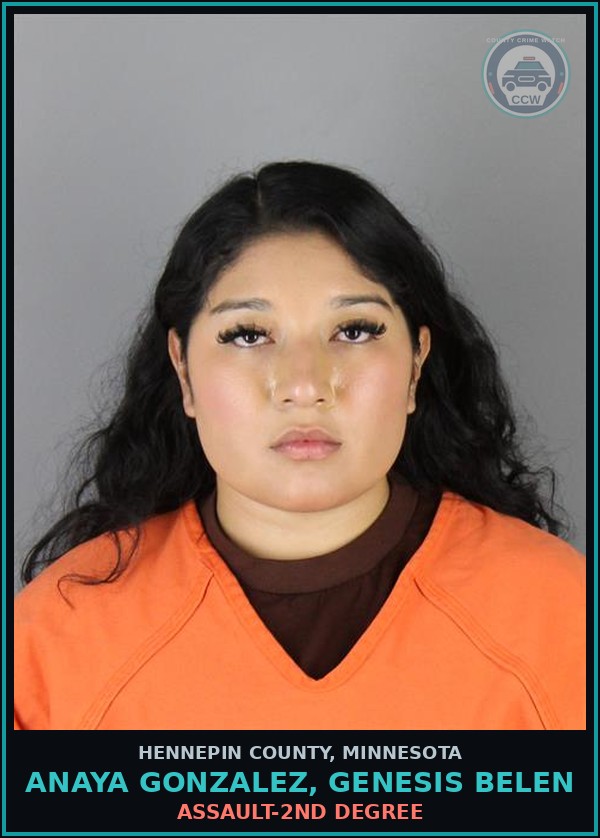 Booking mugshot of ANAYA GONZALEZ, GENESIS BELEN in Hennepin County