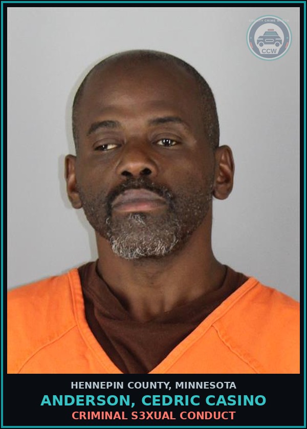 Booking mugshot of ANDERSON, CEDRIC CASINO in Hennepin County