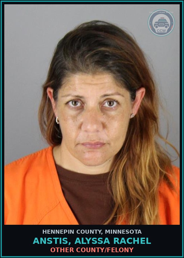 Booking mugshot of ANSTIS, ALYSSA RACHEL in Hennepin County