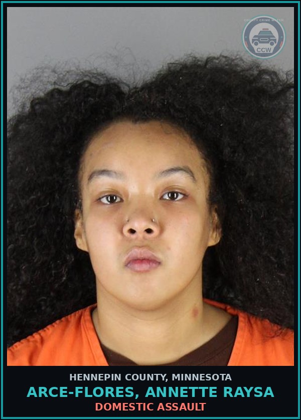 Booking mugshot of ARCE-FLORES, ANNETTE RAYSA in Hennepin County