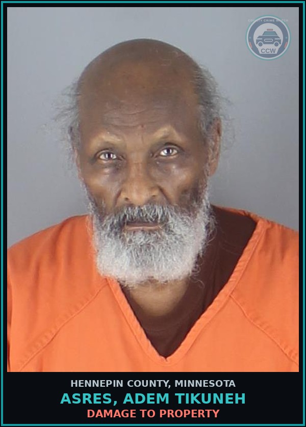 Booking mugshot of ASRES, ADEM TIKUNEH in Hennepin County