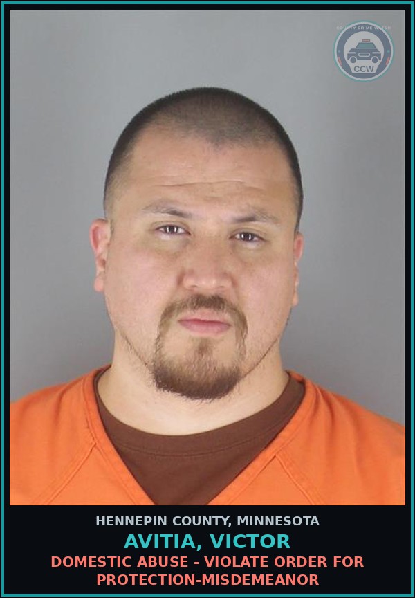 Booking mugshot of AVITIA, VICTOR in Hennepin County
