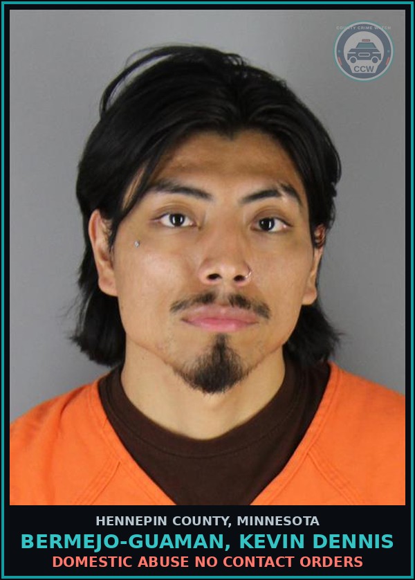 Booking mugshot of BERMEJO-GUAMAN, KEVIN DENNIS in Hennepin County