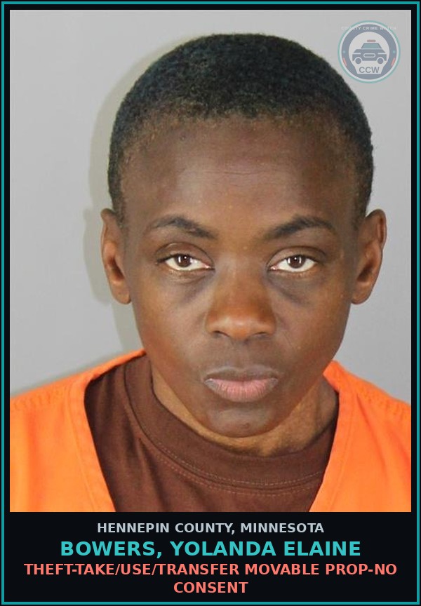 Booking mugshot of BOWERS, YOLANDA ELAINE in Hennepin County