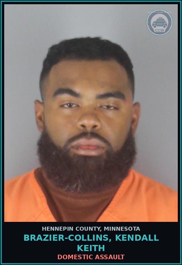 Booking mugshot of BRAZIER-COLLINS, KENDALL KEITH in Hennepin County
