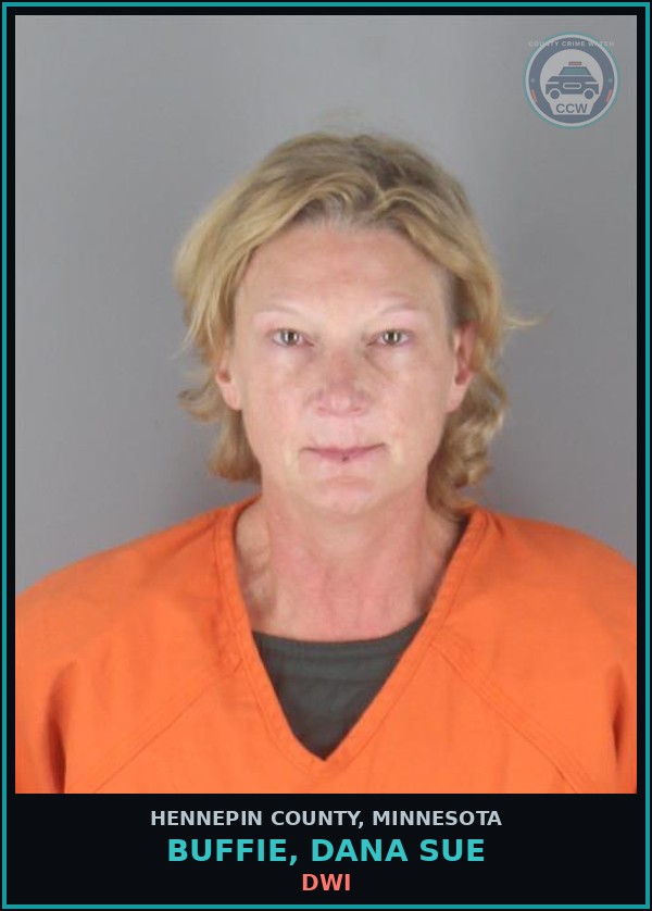 Booking mugshot of BUFFIE, DANA SUE in Hennepin County