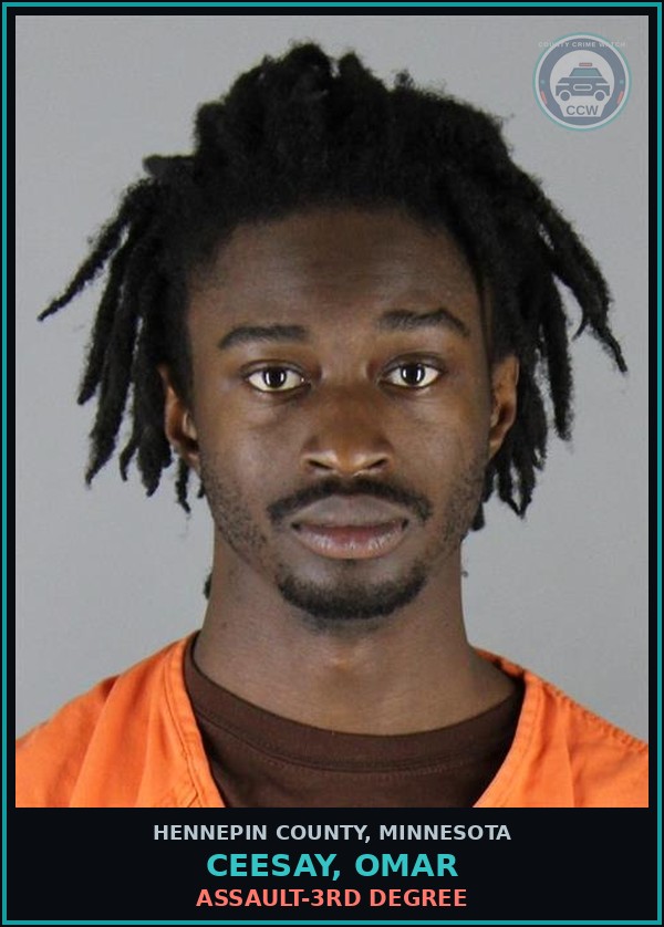 Booking mugshot of CEESAY, OMAR in Hennepin County