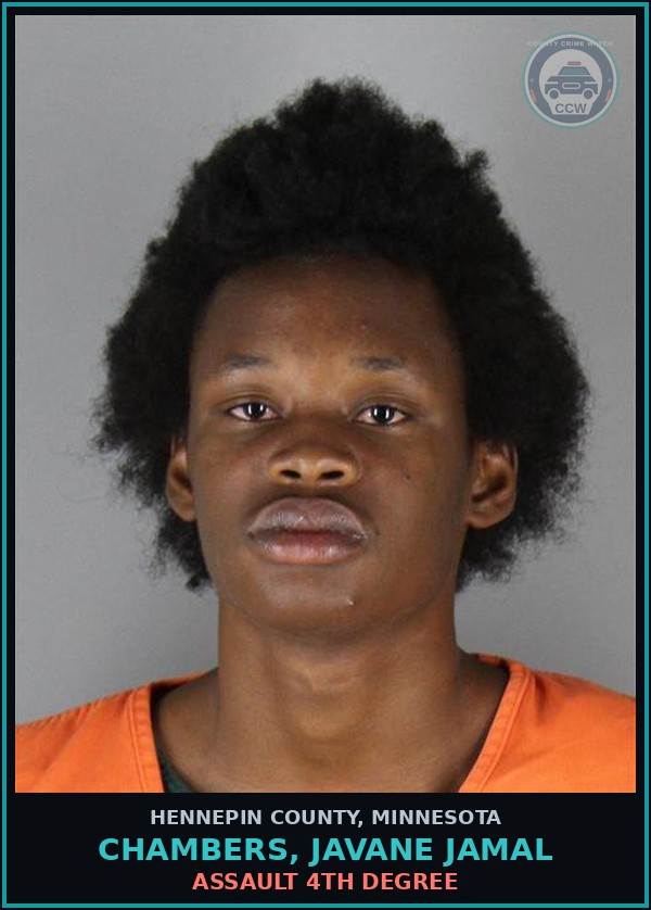Booking mugshot of CHAMBERS, JAVANE JAMAL in Hennepin County