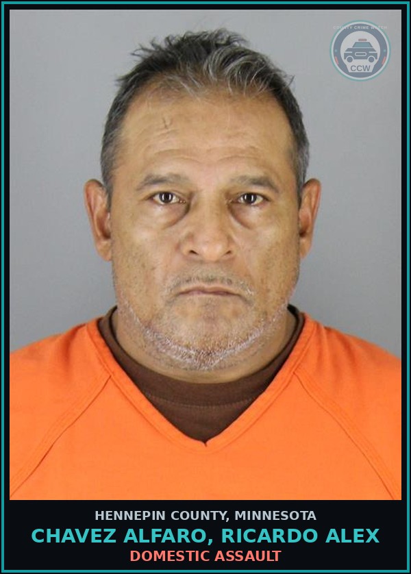 Booking mugshot of CHAVEZ ALFARO, RICARDO ALEX in Hennepin County