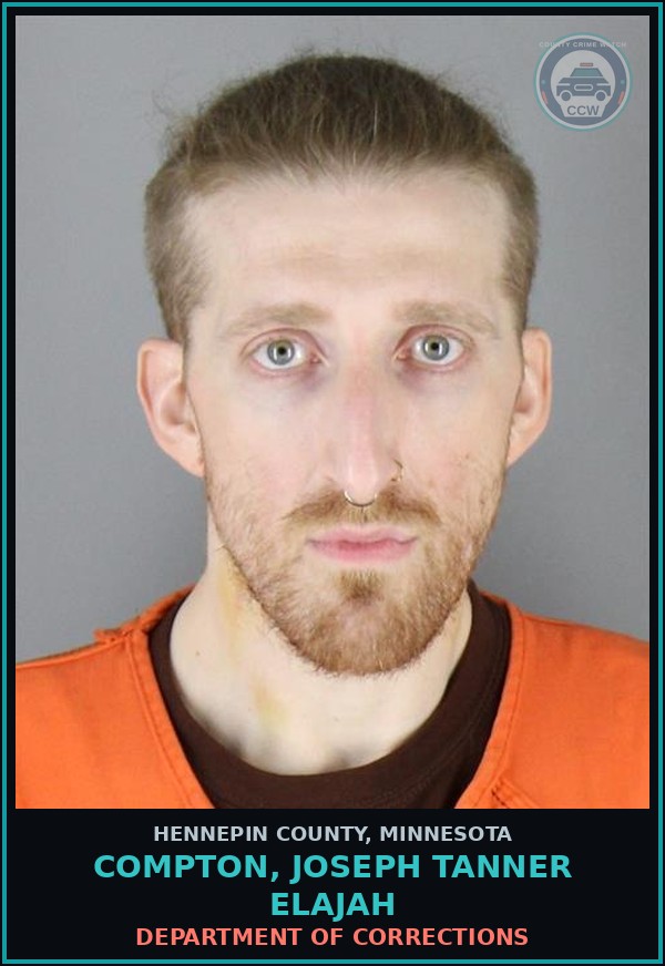 Booking mugshot of COMPTON, JOSEPH TANNER ELAJAH in Hennepin County