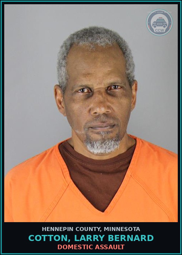 Booking mugshot of COTTON, LARRY BERNARD in Hennepin County
