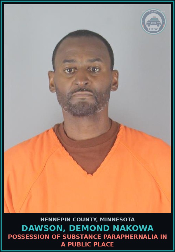 Booking mugshot of DAWSON, DEMOND NAKOWA in Hennepin County
