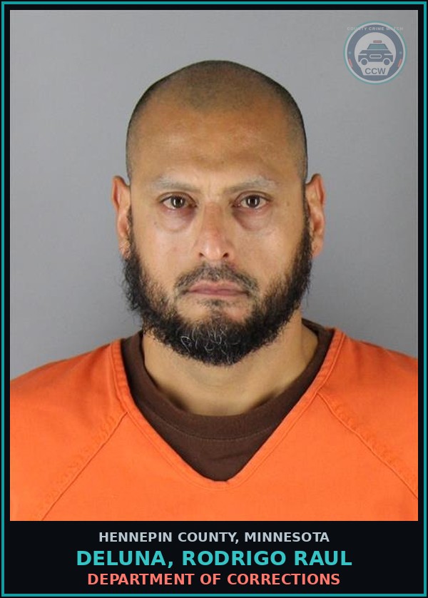 Booking mugshot of DELUNA, RODRIGO RAUL in Hennepin County