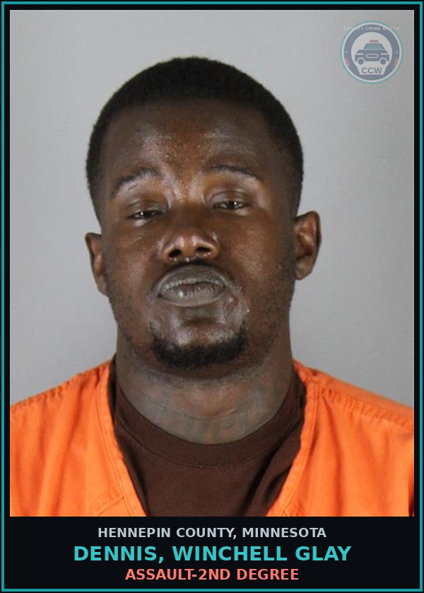 Booking mugshot of DENNIS, WINCHELL GLAY in Hennepin County