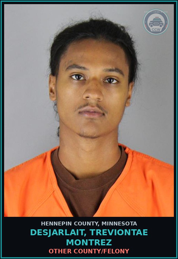 Booking mugshot of DESJARLAIT, TREVIONTAE MONTREZ in Hennepin County