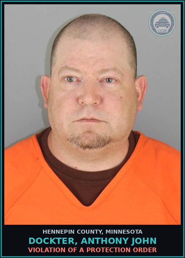 Booking mugshot of DOCKTER, ANTHONY JOHN in Hennepin County