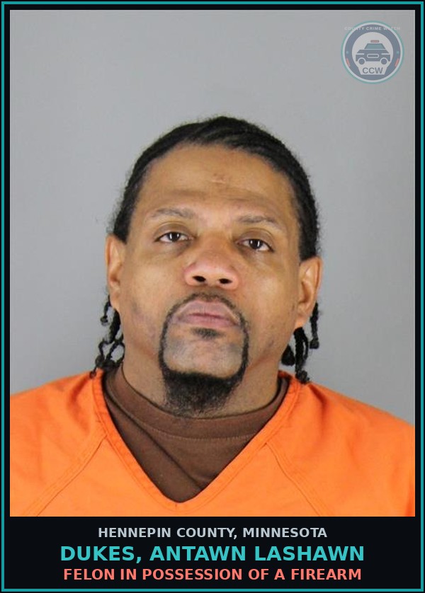 Booking mugshot of DUKES, ANTAWN LASHAWN in Hennepin County