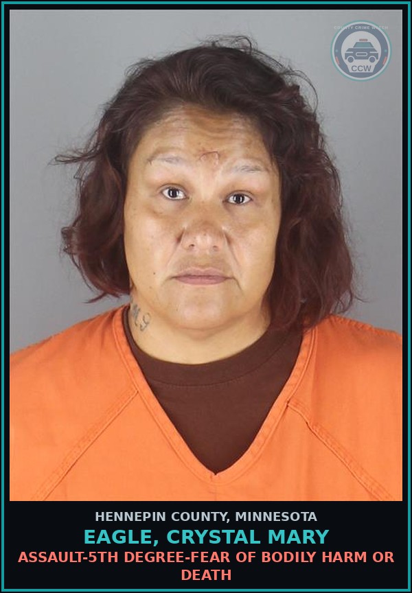 Booking mugshot of EAGLE, CRYSTAL MARY in Hennepin County