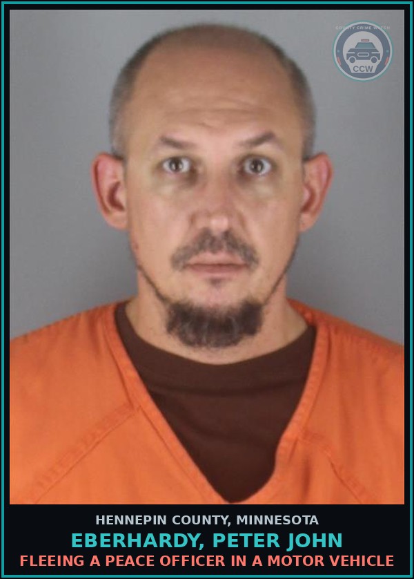 Booking mugshot of EBERHARDY, PETER JOHN in Hennepin County
