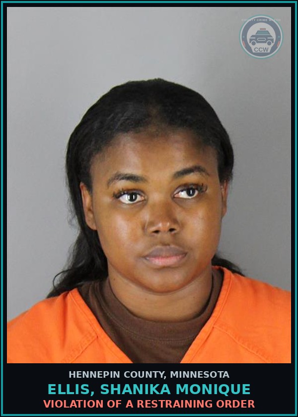 Booking mugshot of ELLIS, SHANIKA MONIQUE in Hennepin County