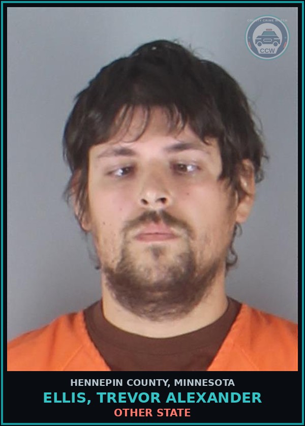 Booking mugshot of ELLIS, TREVOR ALEXANDER in Hennepin County