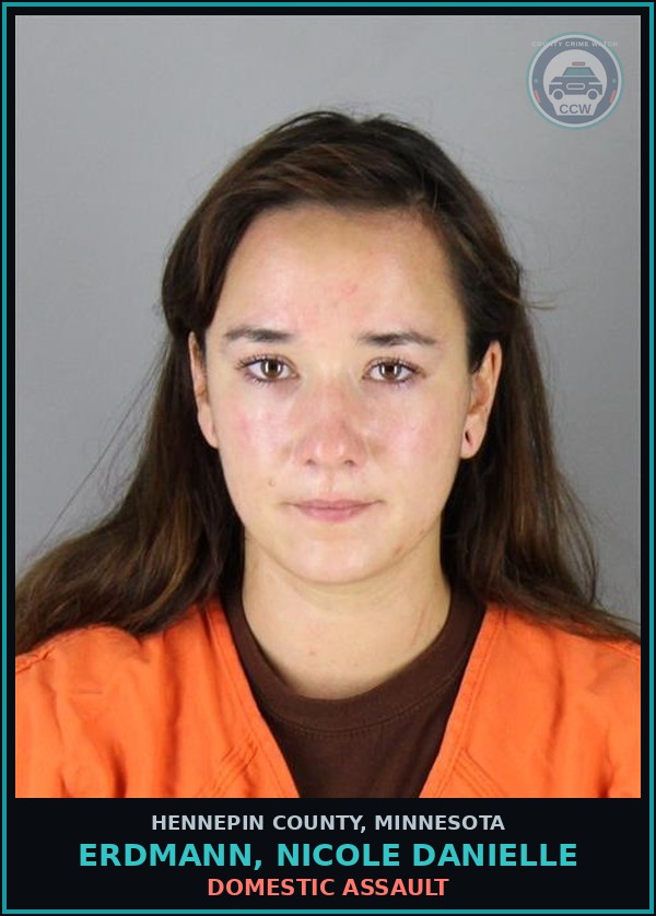 Booking mugshot of ERDMANN, NICOLE DANIELLE in Hennepin County