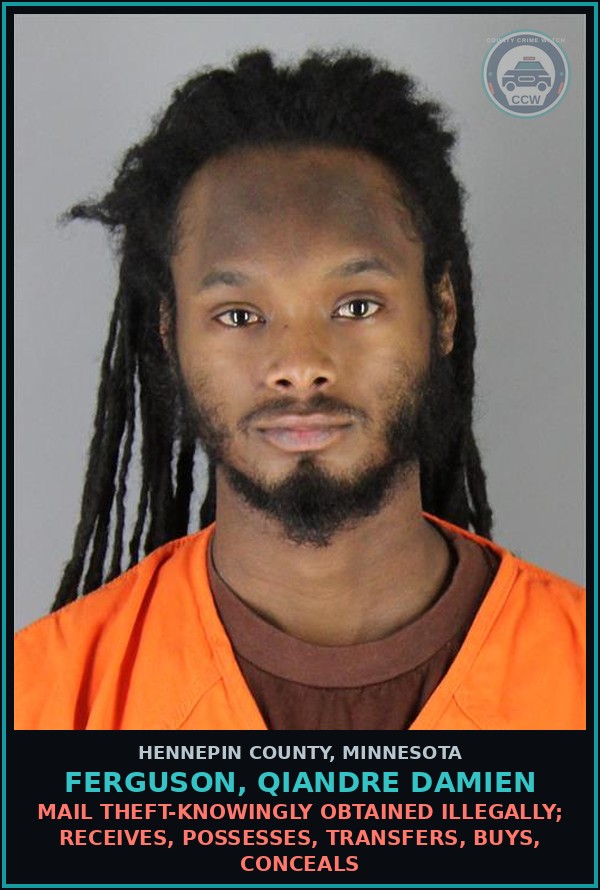 Booking mugshot of FERGUSON, QIANDRE DAMIEN in Hennepin County