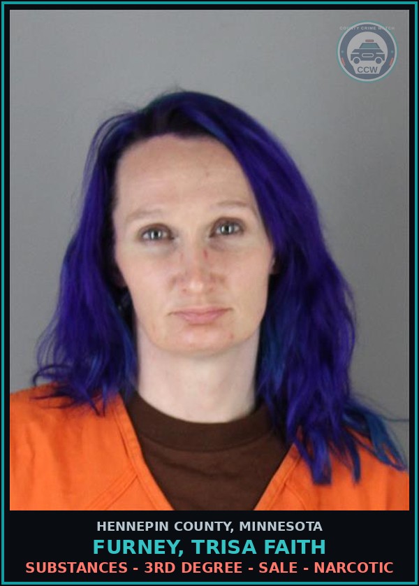 Booking mugshot of FURNEY, TRISA FAITH in Hennepin County