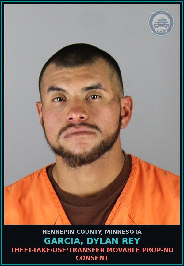 Booking mugshot of GARCIA, DYLAN REY in Hennepin County