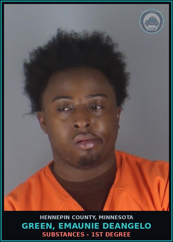 Booking mugshot of GREEN, EMAUNIE DEANGELO in Hennepin County