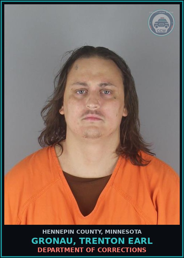 Booking mugshot of GRONAU, TRENTON EARL in Hennepin County