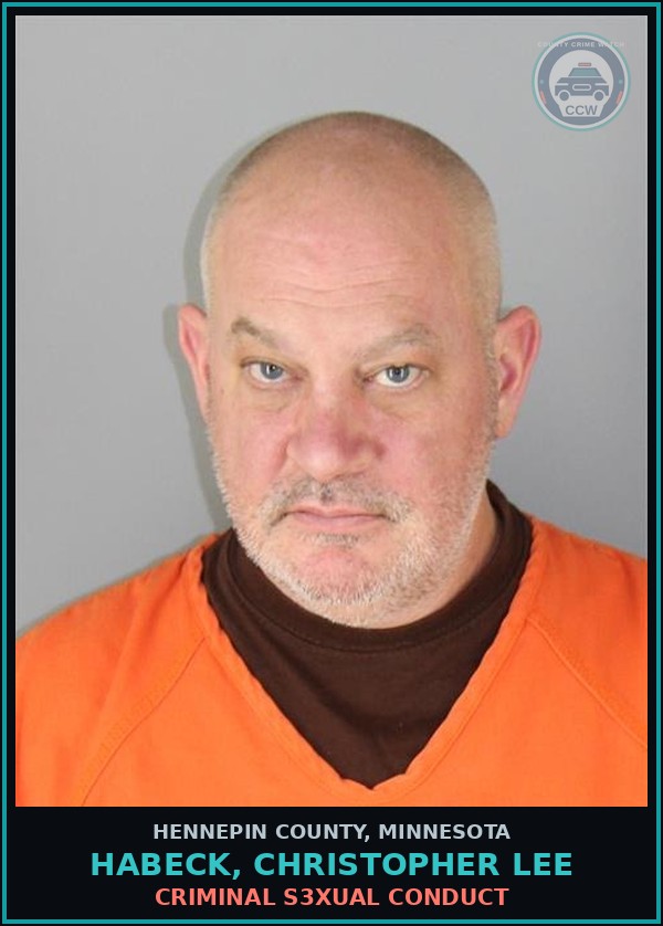 Booking mugshot of HABECK, CHRISTOPHER LEE in Hennepin County
