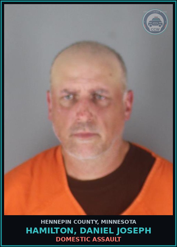 Booking mugshot of HAMILTON, DANIEL JOSEPH in Hennepin County