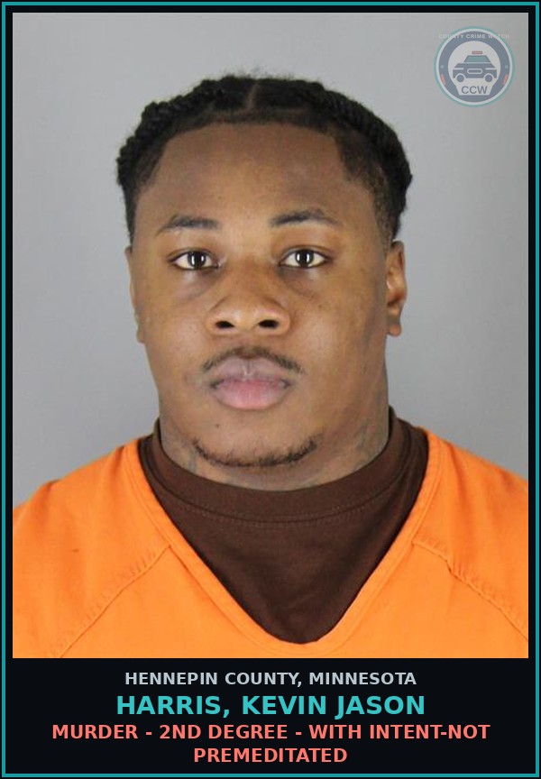 Booking mugshot of HARRIS, KEVIN JASON in Hennepin County